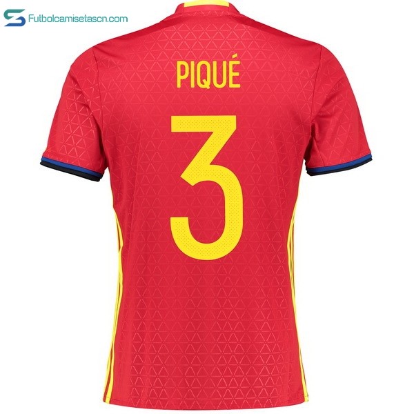Camiseta España 1ª Pique 2016
